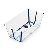Stokke Flexi Bath, Azul transparente - Bañera plegable para...