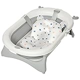 HOMCOM Bañera Plegable para Bebé Recién Nacido hasta 3 Años...